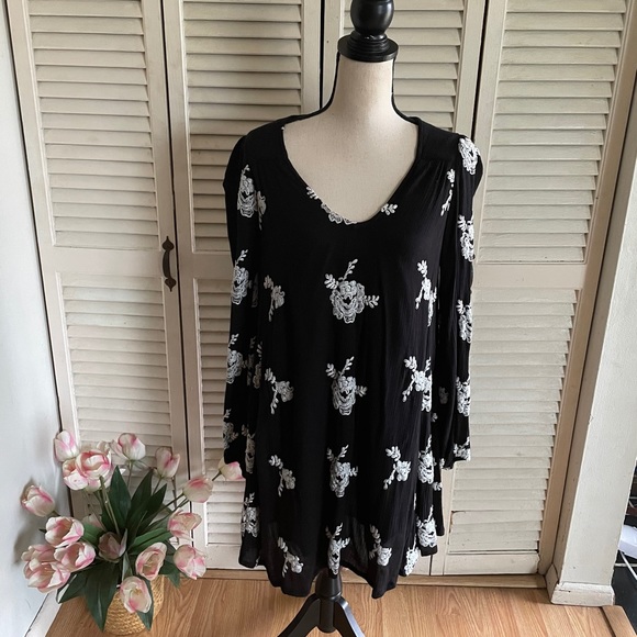 Free People Emma Dress Black Combo - Picture 3 of 9